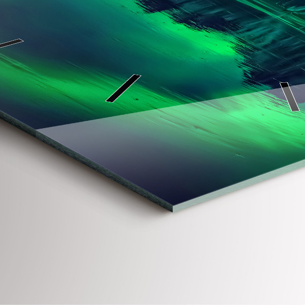 Reloj de pared cuadrado Aurora boreal