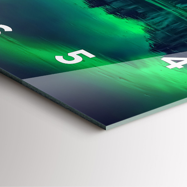 Reloj de pared cuadrado Aurora boreal