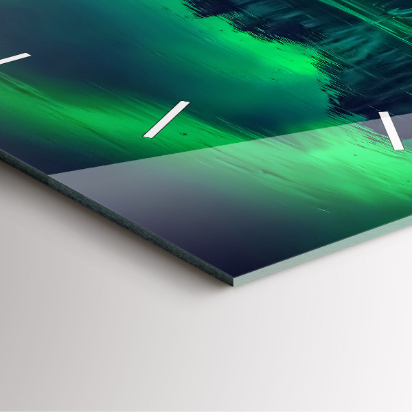 Reloj de pared cuadrado Aurora boreal