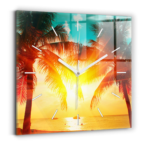 Reloj cuadrado Vacaciones Descanso Verano