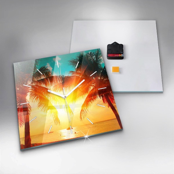 Reloj cuadrado Vacaciones Descanso Verano