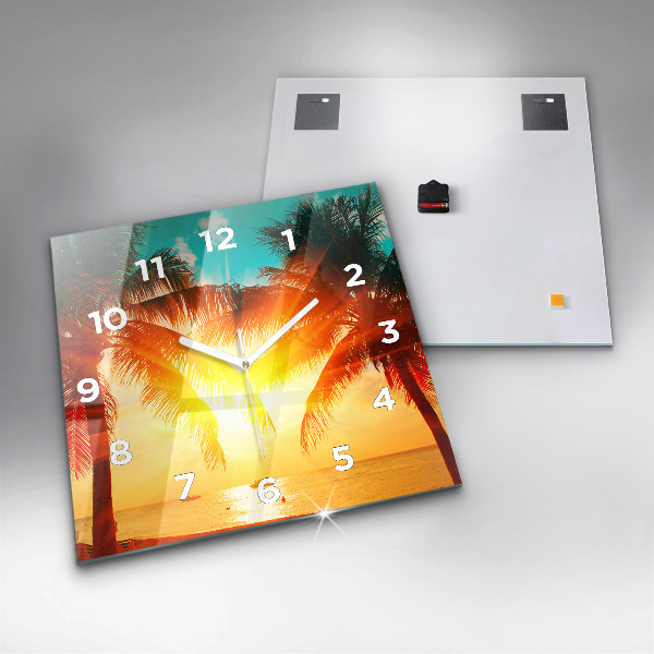 Reloj cuadrado Vacaciones Descanso Verano