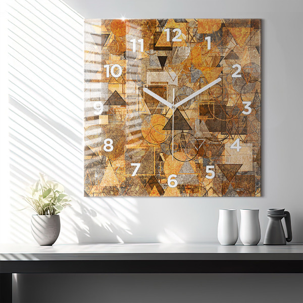 Reloj de pared cuadrado Formas geométricas