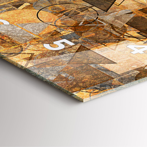 Reloj de pared cuadrado Formas geométricas