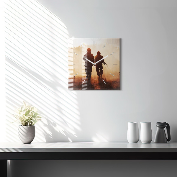 Reloj de pared cuadrado Marines de Estados Unidos