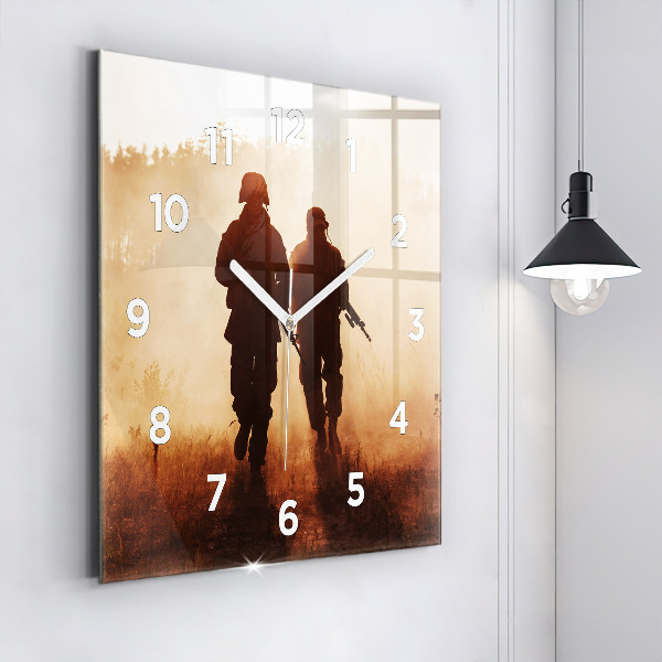 Reloj de pared cuadrado Marines de Estados Unidos