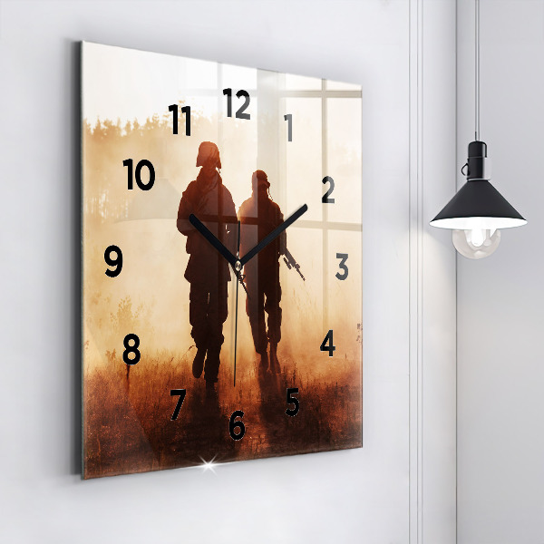 Reloj de pared cuadrado Marines de Estados Unidos