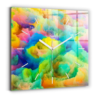 Reloj de pared cuadrado Textura fractal