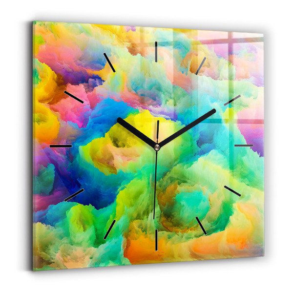 Reloj de pared cuadrado Textura fractal