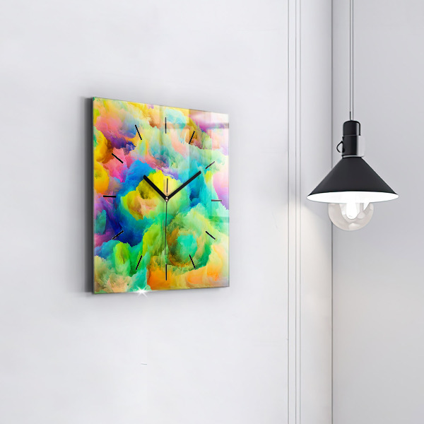 Reloj de pared cuadrado Textura fractal