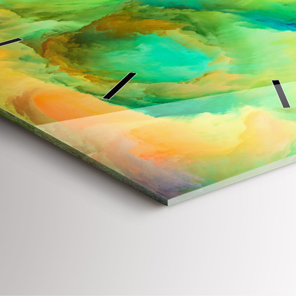 Reloj de pared cuadrado Textura fractal