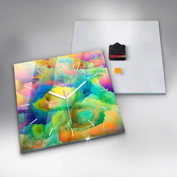 Reloj de pared cuadrado Textura fractal