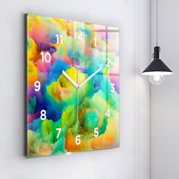Reloj de pared cuadrado Textura fractal