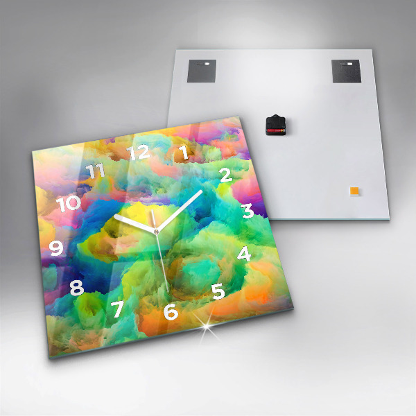 Reloj de pared cuadrado Textura fractal