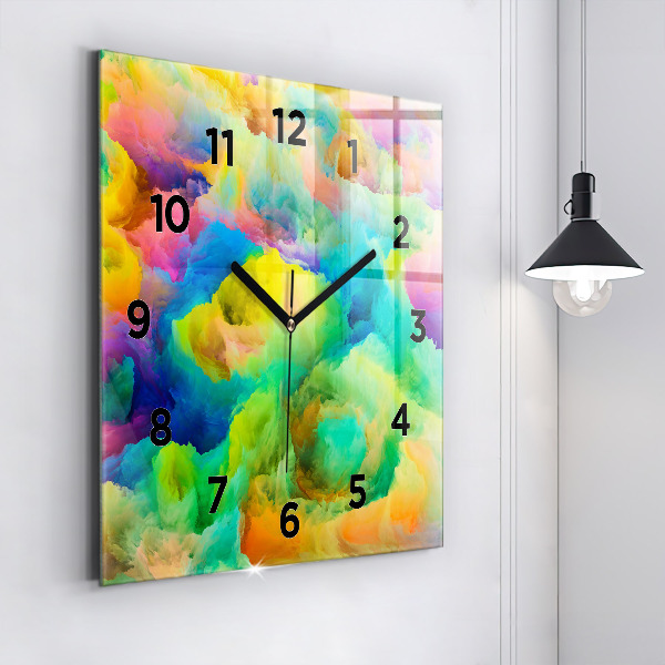 Reloj de pared cuadrado Textura fractal