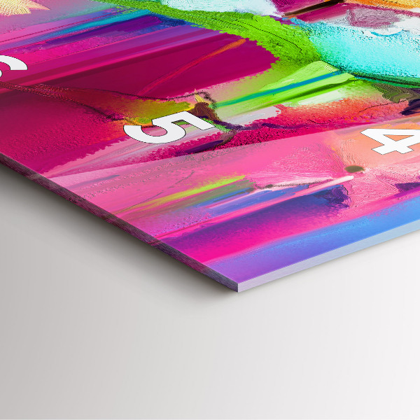 Reloj de pared cuadrado Flores abstractas