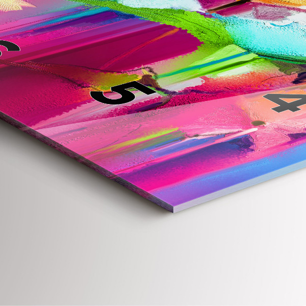 Reloj de pared cuadrado Flores abstractas