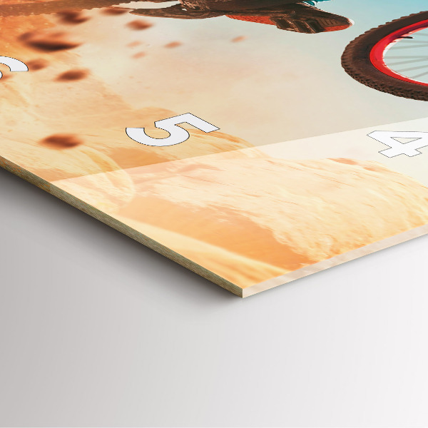 Reloj de pared cuadrado Stuntman y adrenalina