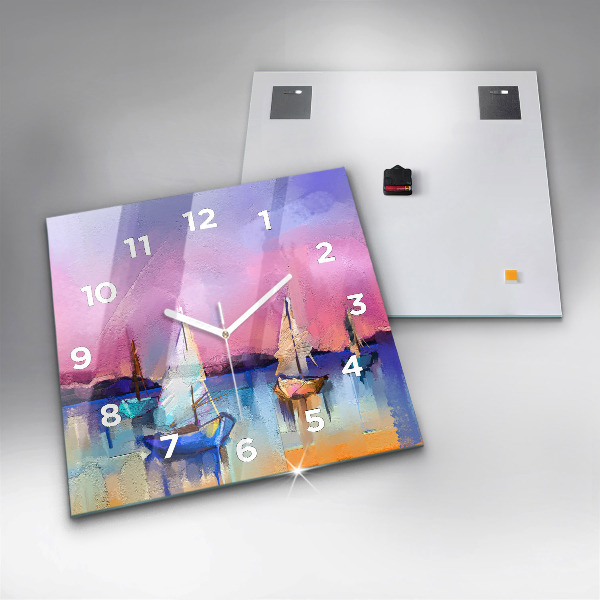 Reloj de pared cuadrado Paisaje marino