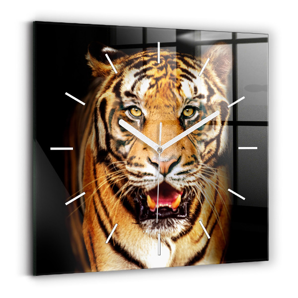Reloj cuadrado Tigre - ojo salvaje