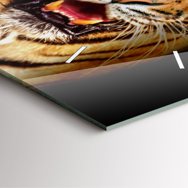 Reloj cuadrado Tigre - ojo salvaje