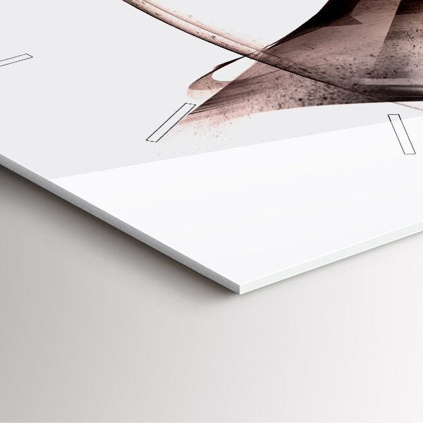 Reloj de pared cuadrado Perfil pintado de un caballo