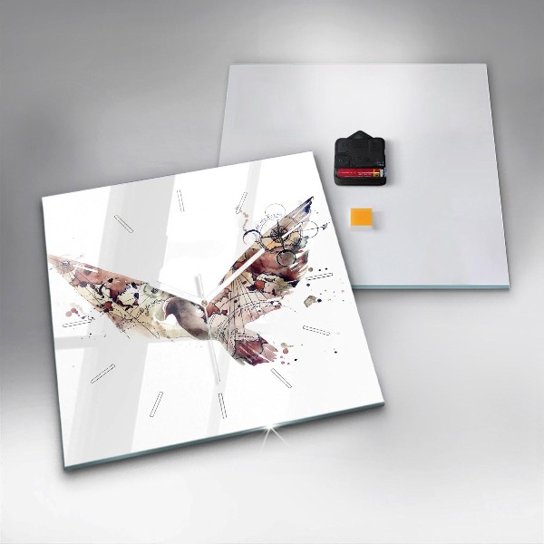 Reloj cuadrado Vista abstracta