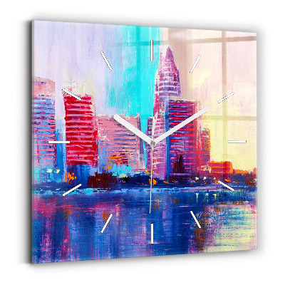 Reloj cuadrado Abstracto de rascacielos