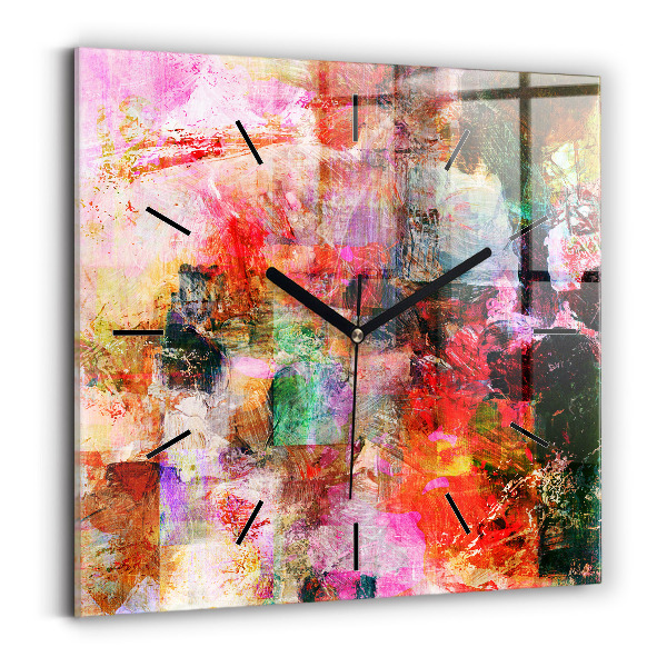 Reloj cuadrado Composición abstracta