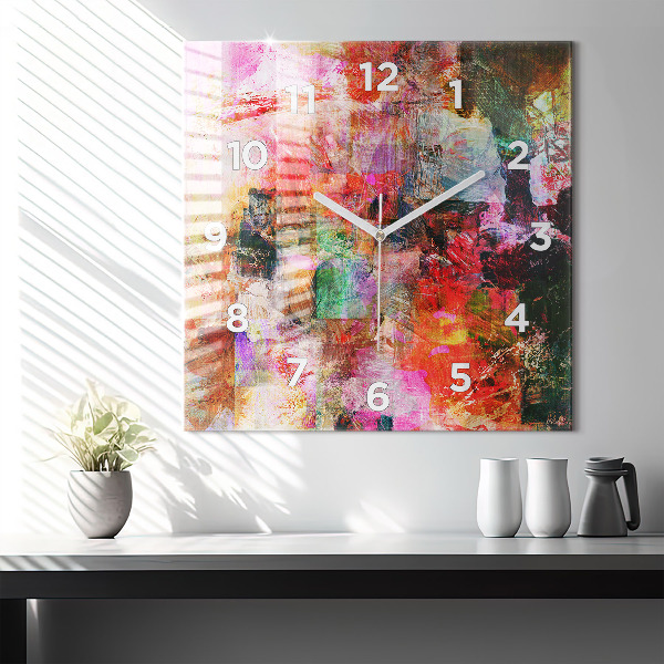 Reloj cuadrado Composición abstracta