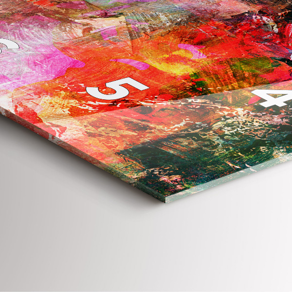 Reloj cuadrado Composición abstracta