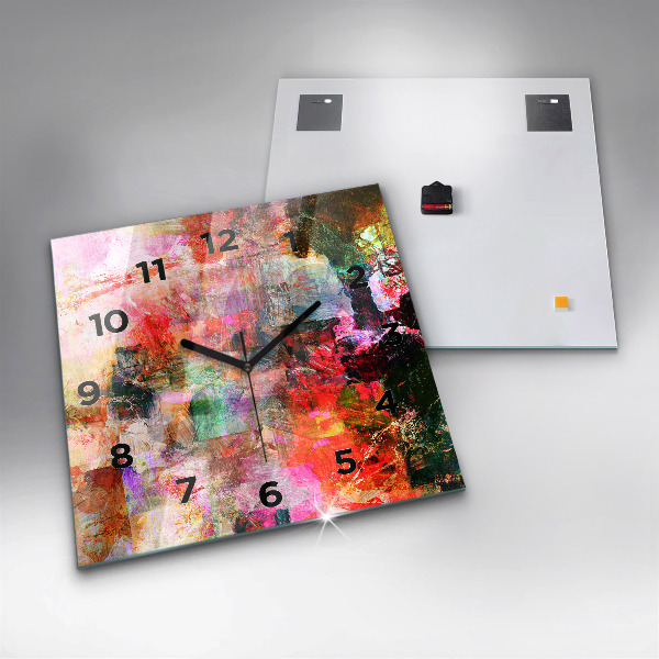 Reloj cuadrado Composición abstracta
