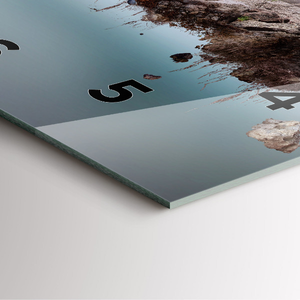 Reloj de pared cuadrado Cascada isla voladora