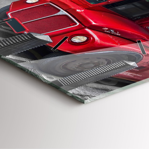 Reloj cuadrado Autobús rojo de dos pisos