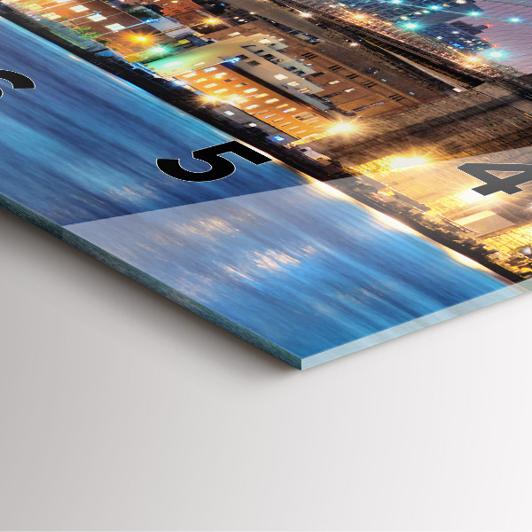 Reloj de pared cuadrado Puente de Brooklyn y East River