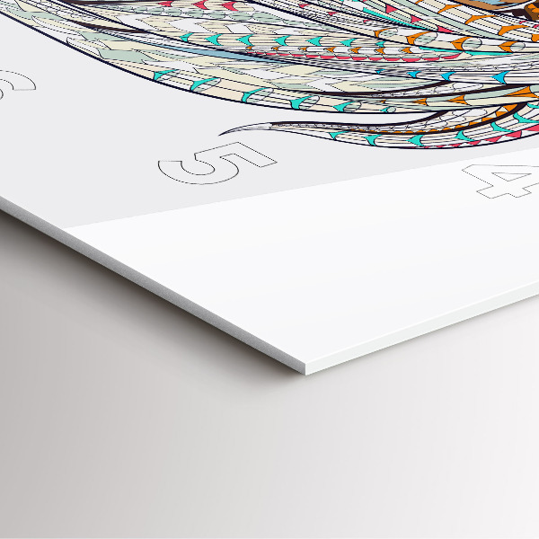 Reloj de pared cuadrado Ilustración de un caballo