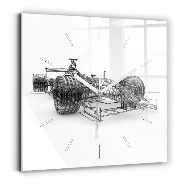 Reloj de pared cuadrado Estructura del coche de F1
