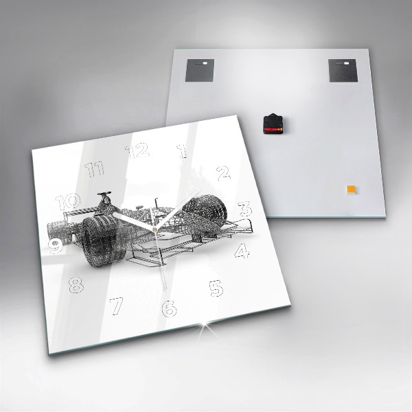 Reloj de pared cuadrado Estructura del coche de F1