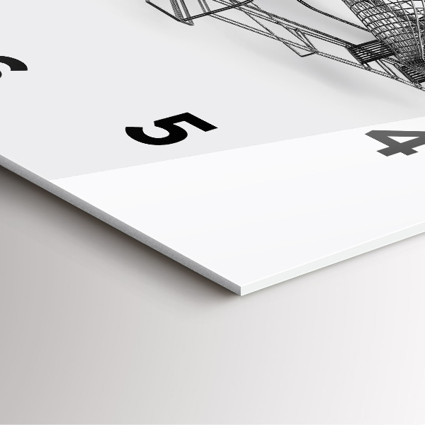 Reloj de pared cuadrado Estructura del coche de F1