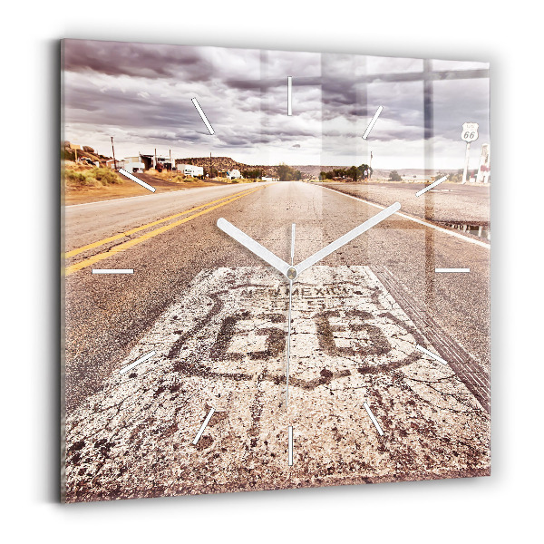 Reloj cuadrado Ruta 66 EE.UU.