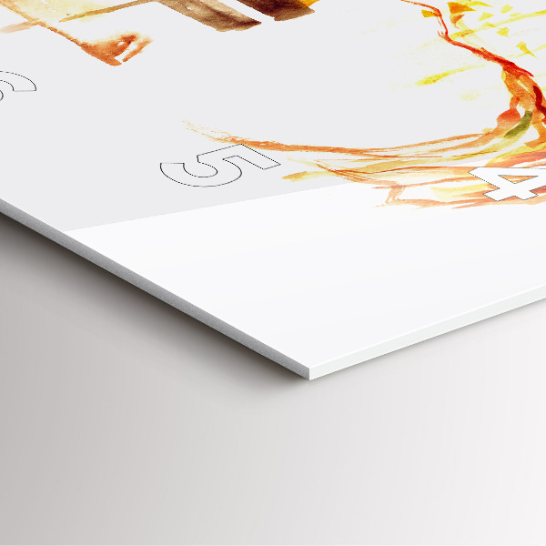 Reloj cuadrado Paisaje otoñal