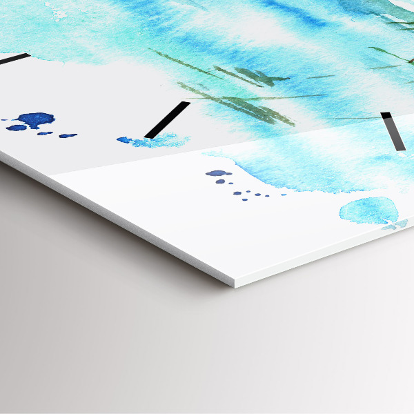 Reloj de pared cuadrado Cuadro isla desierta