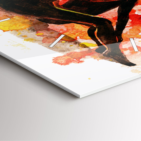 Reloj cuadrado Amor y una pareja de enamorados