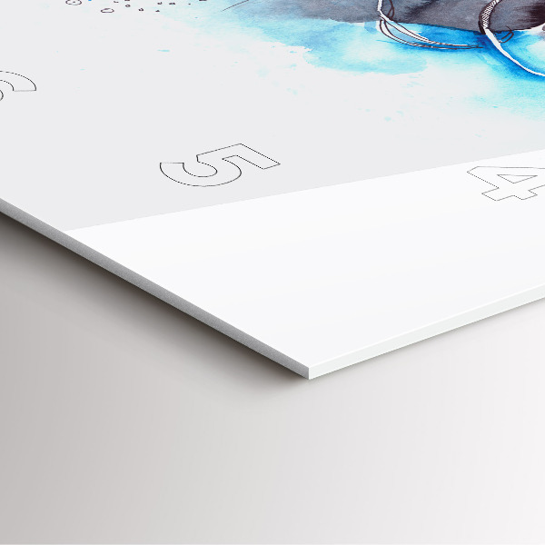 Reloj cuadrado Vida submarina de peces