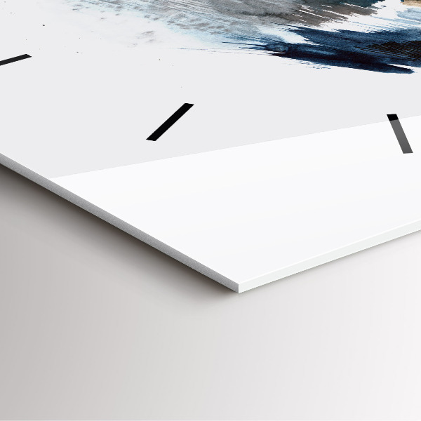 Reloj de pared cuadrado Capitán de barco con prismáticos