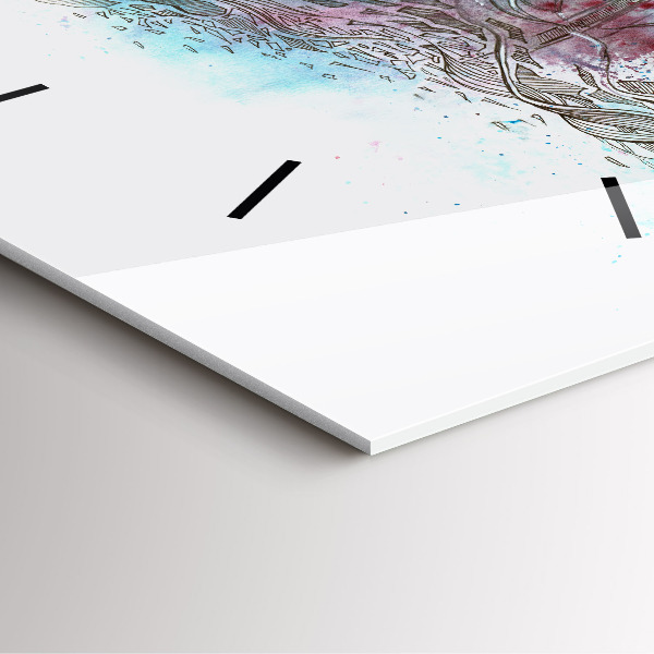 Reloj cuadrado Astronauta abstracto