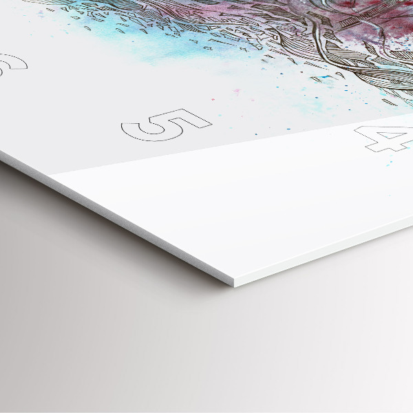 Reloj cuadrado Astronauta abstracto