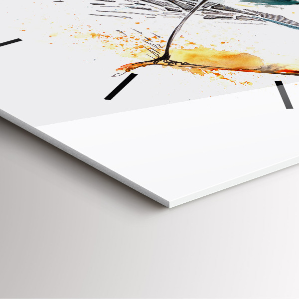 Reloj de pared cuadrado Un guerrero durante una cacería