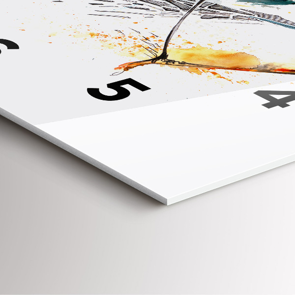 Reloj de pared cuadrado Un guerrero durante una cacería