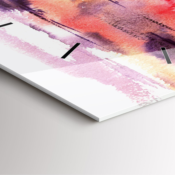 Reloj de pared cuadrado Paisaje tropical